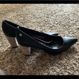 Calvin Klein Chunky Heel Pumps